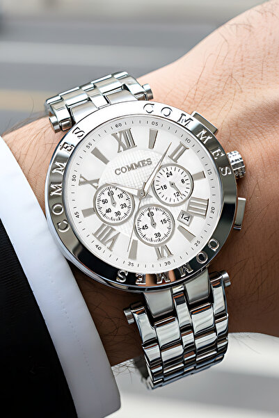 COMMES Men's Wristwatch Functions Active Silver Color Steel Cord Sdcms033