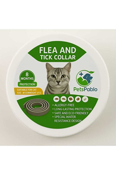 petspablo Ayarlanabilir Kedi Pire Kene rahatlatıcı tasma