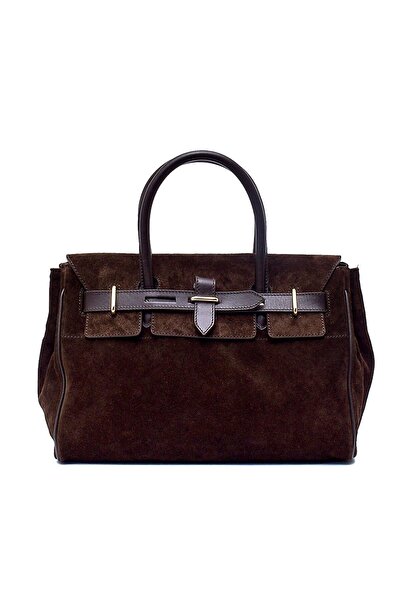 Sofia Baldi Zelta Brown Suede Women's Bag