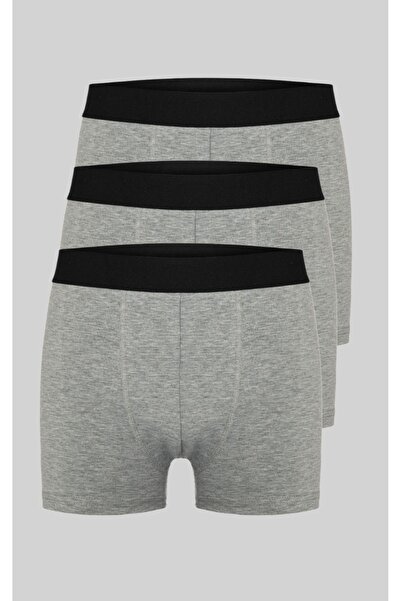 COMBİNE MİCHAİL Мъжки боксерки, чифт от 3 броя, сиви, меламин, памук, ликра
