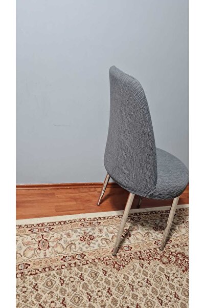 Genel Markalar Jakarlı, Çubuk Desen Oval Sandalye Kılıfı, Yıkanabilir Sandalye Örtüsü 1 adet