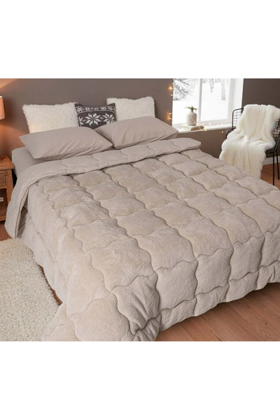 BELENAY Sherpa Double Comforter Set