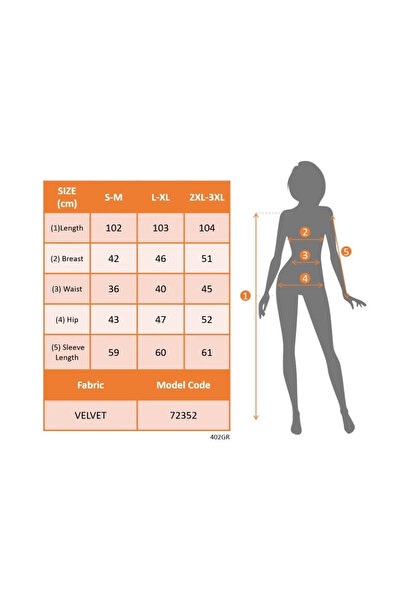 Bijuterria Women's Long Sleeve Double-Breasted Collared Side Gathered Front Cross Detailed Midi Velvet Dress