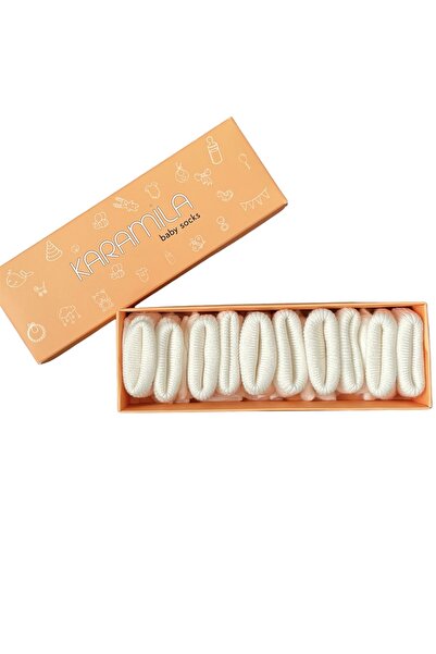 KARAMİLA 5'li Erkek Set Bebek Bambu Çorap - Baby Bamboo Socks - Yenidoğan Çorap