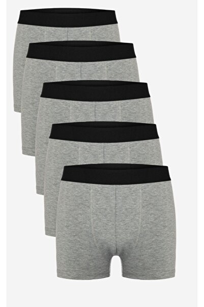 COMBİNE MİCHAİL Men's 5-Piece Grimelange Cotton Lycra Flexible Boxer