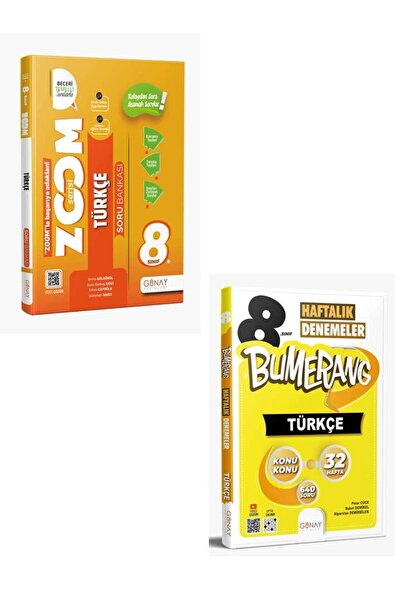 Günay Yayınları GÜNAY YAYINCILIK 8. SINIF TÜRKÇE ZOOM SORU BANKASI VE HAFTALI...