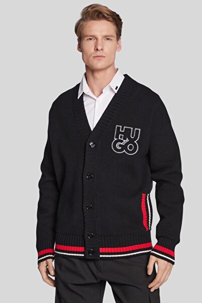 HUGO Erkek Oversize Hırka Siyah