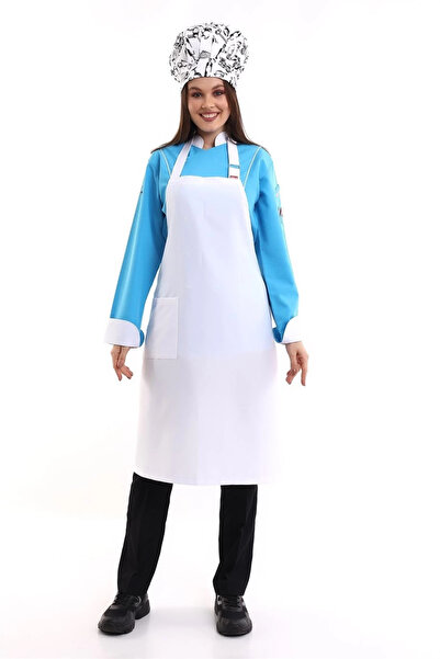 bianada مريلة بحزام مع جيب - 171 أبيض