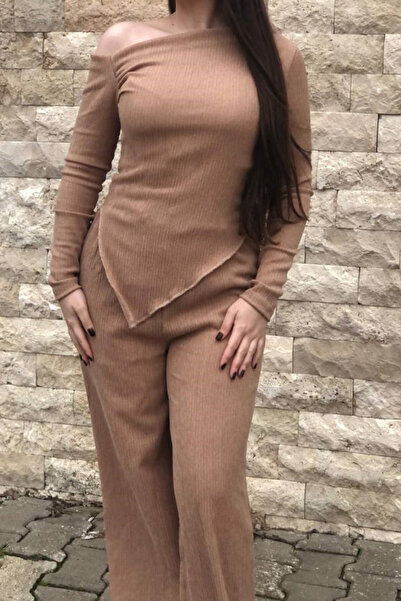 SEVENLINE Women's Off-Shoulder Drape Detail Wrapped Blouse Pants Set