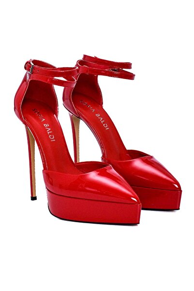 Sofia Baldi Uruk red patent leather women's platform