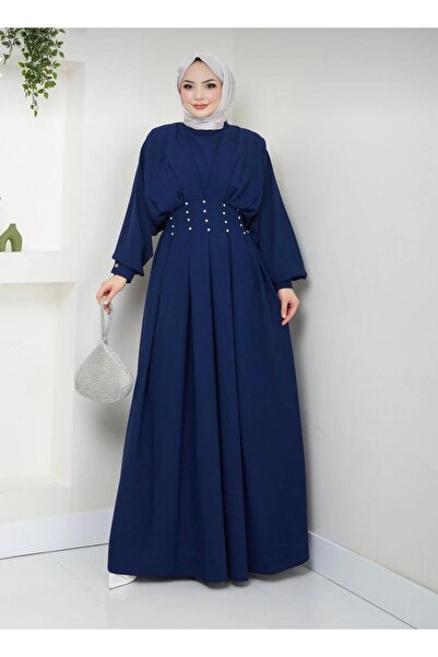 VOLT CLOTHİNG Dámské kamínkové šaty s balonovým rukávem