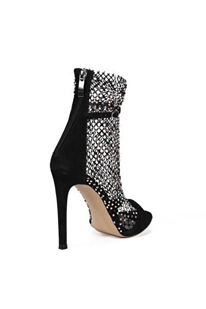 Sofia Baldi Noris black suede women's high heel sandals