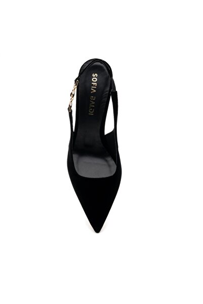 Sofia Baldi Black Velvet Klaun Stiletto and Evening Dress