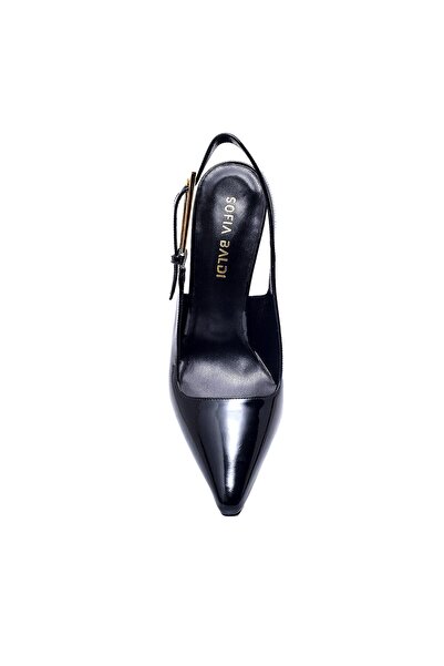 Sofia Baldi Sera Black Patent Leather Women's Stiletto and Evening Dress