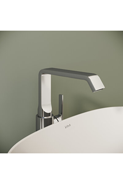 VitrA High Sink Faucet - Suit A42765, Side Control, Chrome