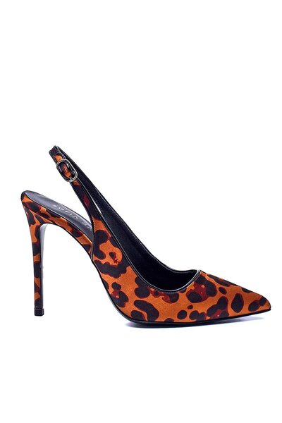 Sofia Baldi LASCH LEOPAR SATEN Kadın Stiletto & Abiye