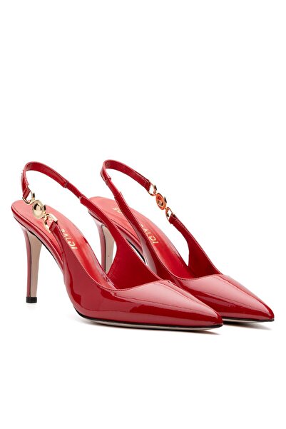 Sofia Baldi Red Patent Leather Klaun Stiletto and Evening Dress