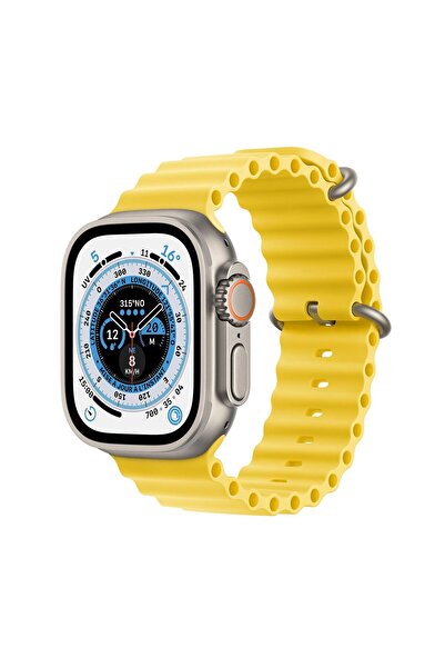 Pig T900 Ultra Smartwatch 49 mm Heart Rate, Calls, Notifications, Wireless Charging, Yellow