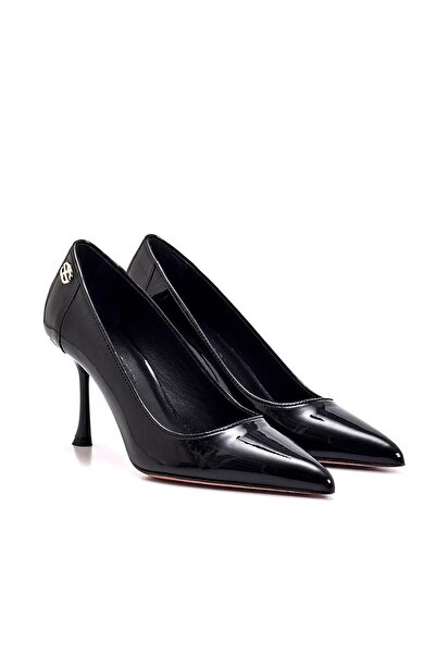 Sofia Baldi Luno Black Patent Leather Women's Stiletto and Evening Dress Set