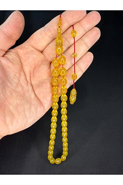 Anemore Collection Muhamed Tayfur Master 11mmx8mm Κίτρινο Χρώμα Ροζάριο Κομμέ...
