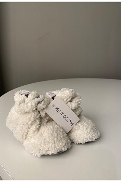 Petit Boom Peluş Patik Kırık Beyaz