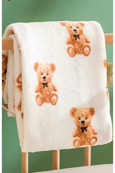 Bohem vitrin Wellsoft ayıcık battaniye 100x100