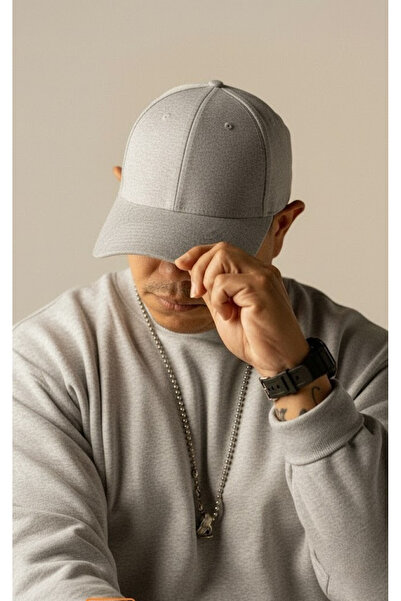 OnMyHead Γκρι καπέλο από μαλακό γκαμπαρντίνα