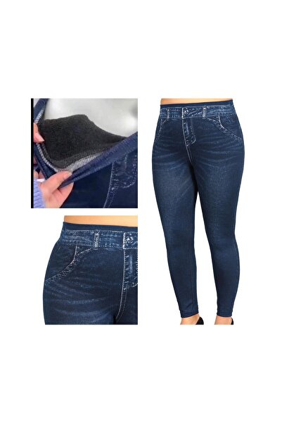 NİVENE İçi Peluş Koy Görümlü Polarlı Termal Tayt