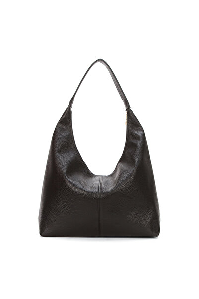 Adelina Bags Geantă de umăr și tote neagră, cu textura moale, de dimensiuni mari, pentru femei