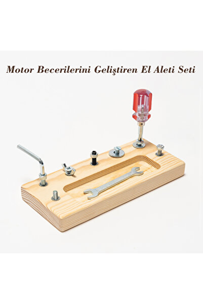 Genel Markalar Montessori Vida ve Somun Tahtası – İnce Motor Becerisi Gelişti...