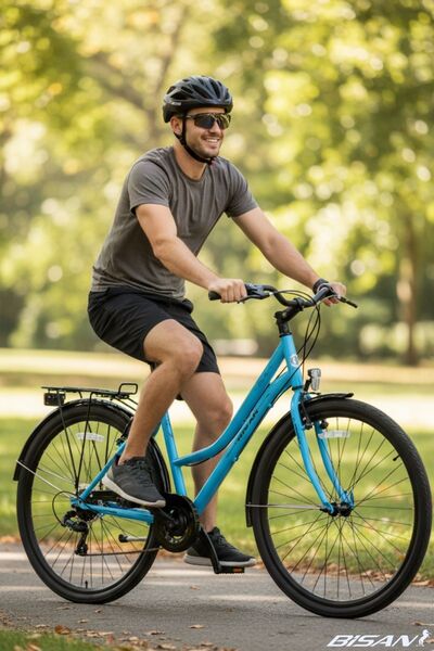 Bisan Smile 26 Jant Şehir Bisikleti 44 cm Unisex Çelik Kadro V-Fren Shimano 7...