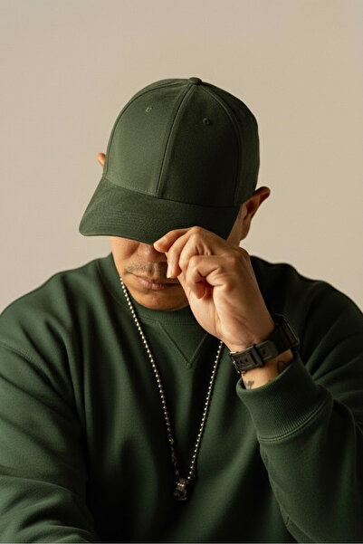 OnMyHead قبعة من جلد الغزال الأخضر للجنسين