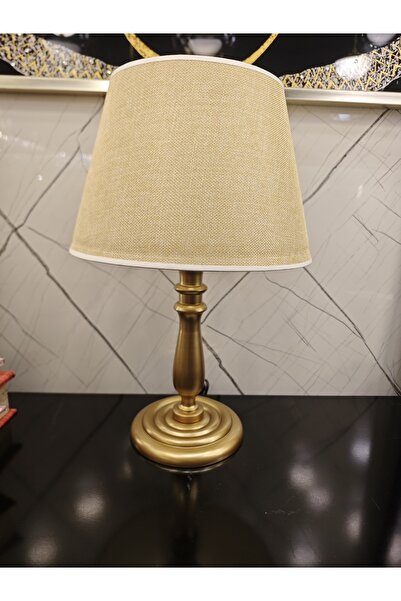 Cristalin Aydınlatma Wooden Turned Table Lamp Antique