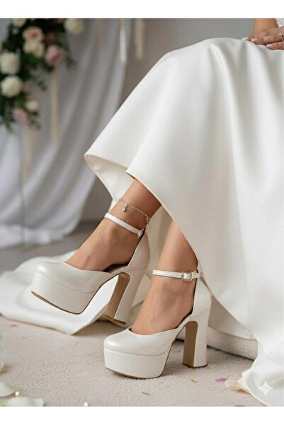 luuq shoes Lavex High Platform Thick Heeled Bridal Shoes