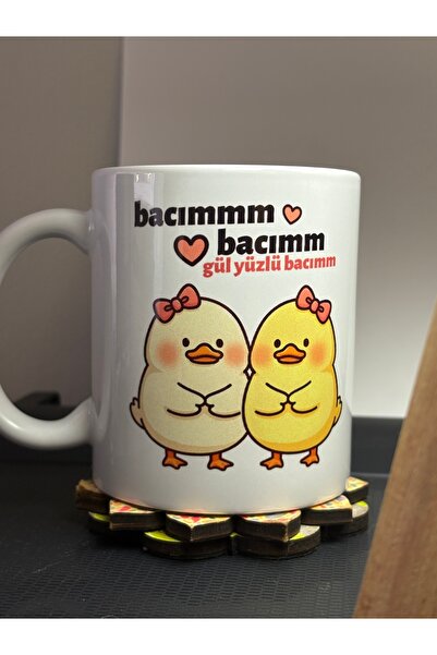 Cup Mup My Duck with a Rose Face |   Friend Gift