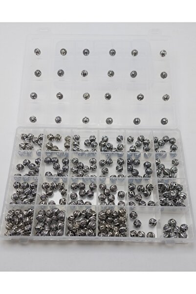 THAD حروف سوار مسبحة معدنية مستديرة 290 قطعة