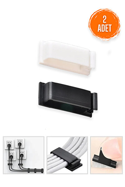 COZY SENSE Kablo Düzenleyici 2 Adet Masa Altı Televizyon Bilgisayar Kablosu S...