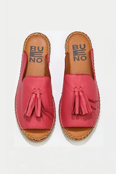 Bueno Shoes Фуксія шкіряні жіночі еспадрильї - 01wj0311