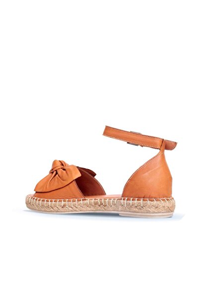 BUENO Shoes Tan Leather Women's Espadrille Sandals 01Wn3008