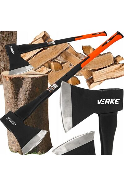 VERKE Universal carpentry axe, rubberized fiberglass handle, 2 kg