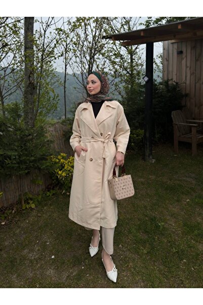 BEFABOUTİQUE Astarlı Trençkot