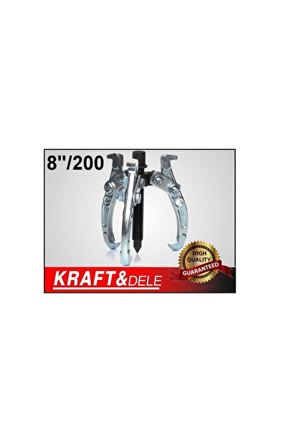 Kraft 3-arm bearing puller press, 8" 200 mm,