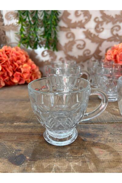 KRD Home Moon Tea Mug Golden 6 Piece Cup Set