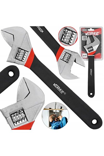 VERKE Cheie reglabila, dechidere maxima 35 mm, lungime 300mm, crom-vanadiu,