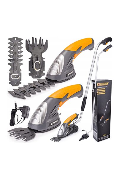 Powermat Foarfeca electrica cu acumulator 3.6V pentru tuns iarba si gard viu,