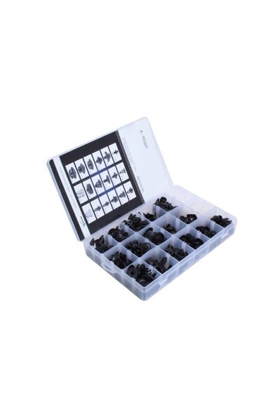 ASTA Clip set, plastic car clips, compatible with Nissan, 408 pieces,