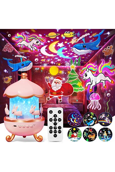 Generic One Fire Baby Night Light Projector (15 Films + 10 Musics)