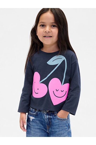 GAP Kız Bebek Lacivert Mix & Match Relaxed Grafik T-Shirt
