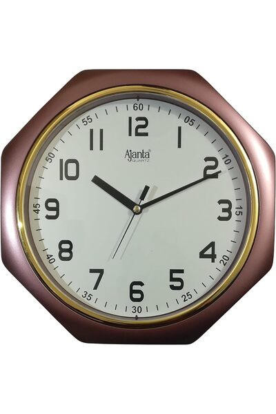 ajanta Plastic Sweep Analog Wall Clock (Multicolour, 24.5 cm x 24.5 cm x 3.8 cm)