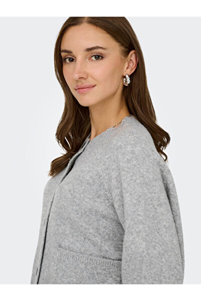 ONLY Onlpiemonte Light Gray Women's Cardigan 15344118